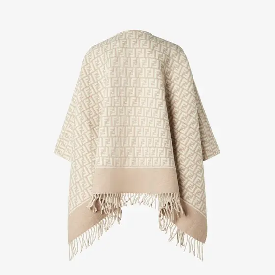 Fendi Poncho made of wool and cashmere with an all-over | Thumbnail 2 Fendi Poncho made of wool and cashmere with an all-over | Thumbnail 2