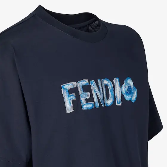 Fendi Regular-fit, short-sleeved crew-neck T-shirt | Thumbnail 3 Fendi Regular-fit, short-sleeved crew-neck T-shirt | Thumbnail 3