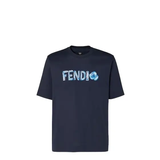 Fendi Regular-fit, short-sleeved crew-neck T-shirt | Image 1 Fendi Regular-fit, short-sleeved crew-neck T-shirt | Image 1