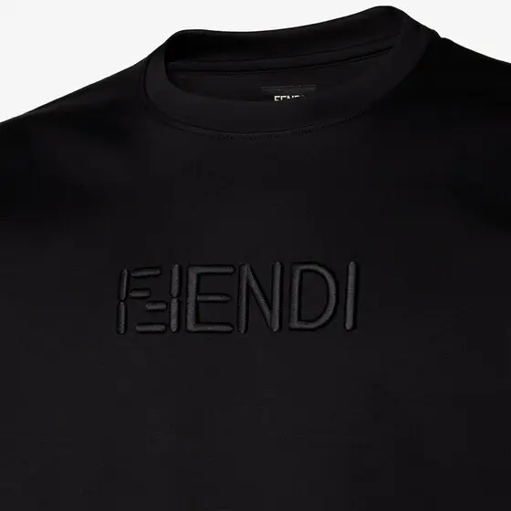 Fendi Slim-fit short-sleeved crew-neck T-shirt | Thumbnail 3 Fendi Slim-fit short-sleeved crew-neck T-shirt | Thumbnail 3