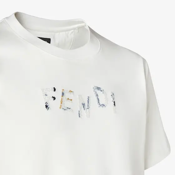 Fendi Slim-fit short-sleeved crew-neck T-shirt | Thumbnail 3