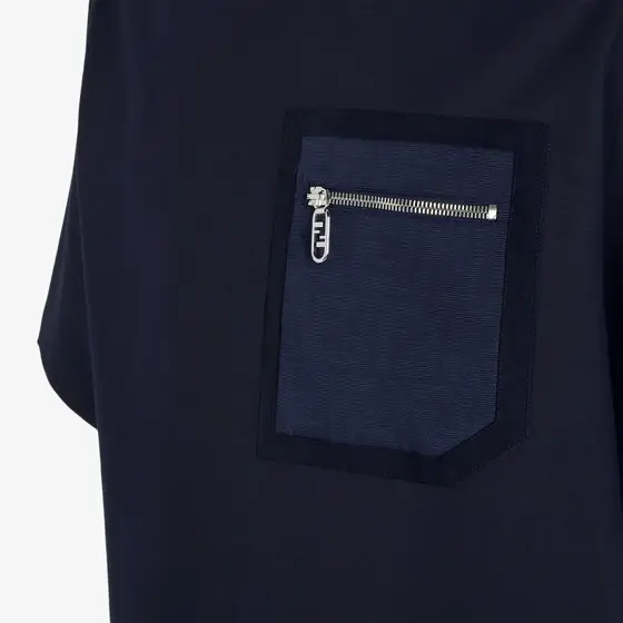 Fendi Skater-style T-shirt with zipped patch pocket on the chest | Thumbnail 3 Fendi Skater-style T-shirt with zipped patch pocket on the chest | Thumbnail 3