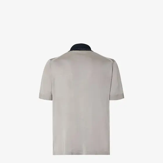 Fendi Short-sleeved cardigan with collar and left-side breast | Thumbnail 2