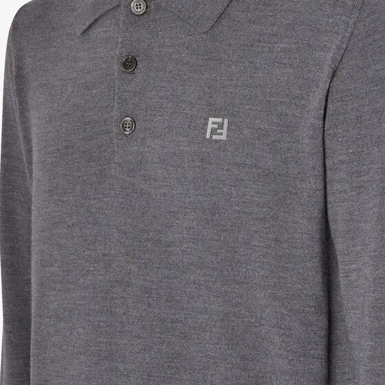 Fendi Long-sleeved polo shirt | Thumbnail 3