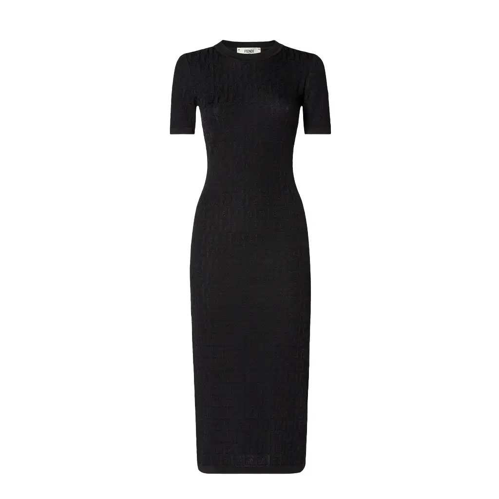 Fendi Short-sleeved, fitted midi dress | Image 1 Fendi Short-sleeved, fitted midi dress | Image 1