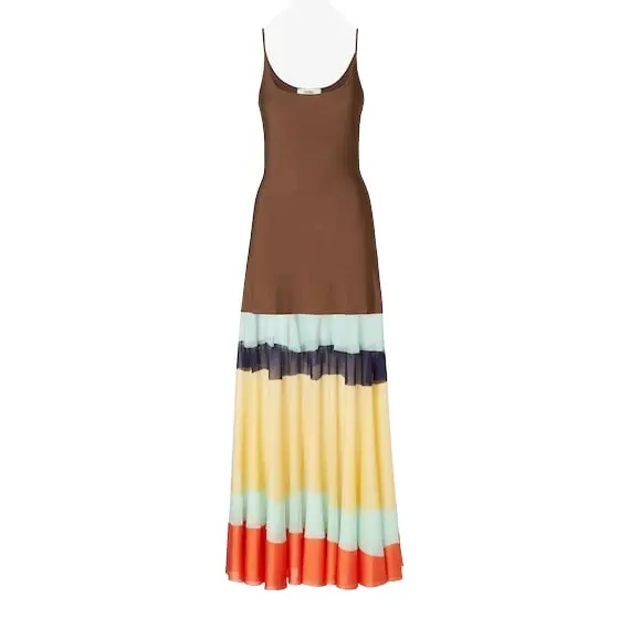 Fendi Sleeveless long dress with thin shoulder straps | Image 1 Fendi Sleeveless long dress with thin shoulder straps | Image 1