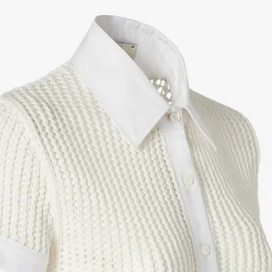 Fendi Cotton Mesh Shirt | Thumbnail 3 Fendi Cotton Mesh Shirt | Thumbnail 3