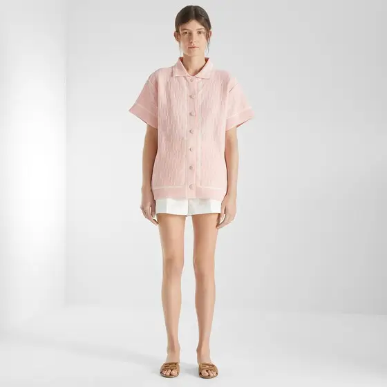 Fendi FF Crochet Polo Shirt | Thumbnail 4 Fendi FF Crochet Polo Shirt | Thumbnail 4