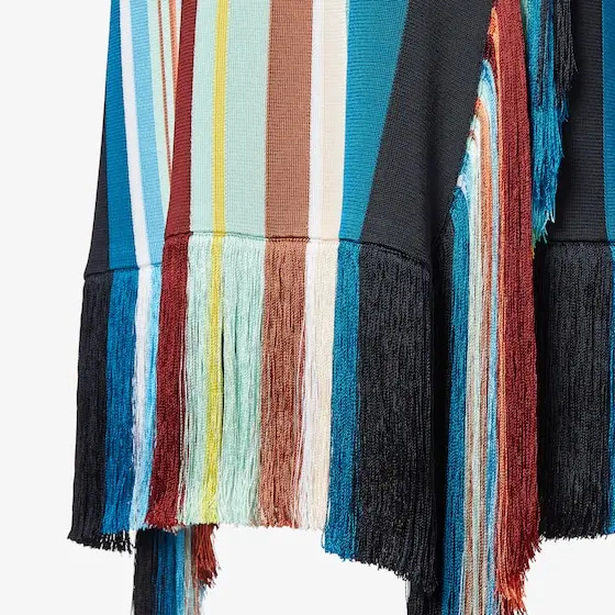 Fendi Striped Viscose Yarn Dress | Thumbnail 3 Fendi Striped Viscose Yarn Dress | Thumbnail 3