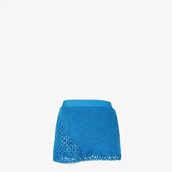 Fendi Silk Macramé Miniskirt. | Thumbnail 2