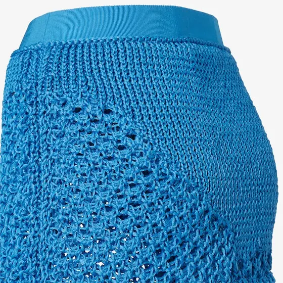 Fendi Silk Macramé Miniskirt. | Thumbnail 3