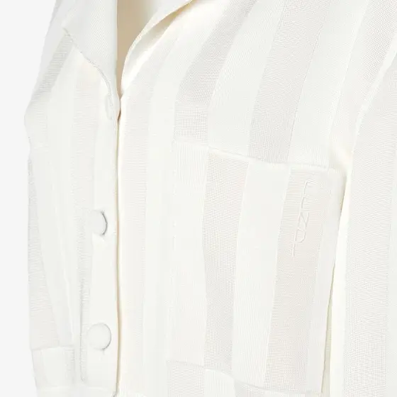 Fendi Pequin Viscose Blouson | Thumbnail 3 Fendi Pequin Viscose Blouson | Thumbnail 3