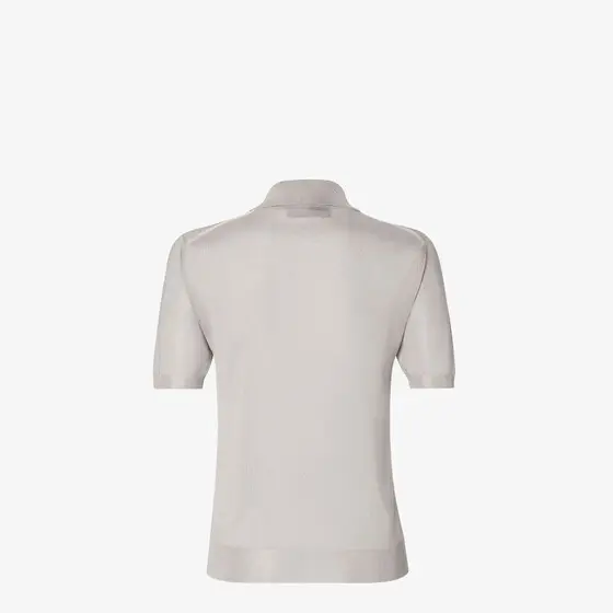 Fendi Shiny Viscose Polo Shirt | Thumbnail 2 Fendi Shiny Viscose Polo Shirt | Thumbnail 2