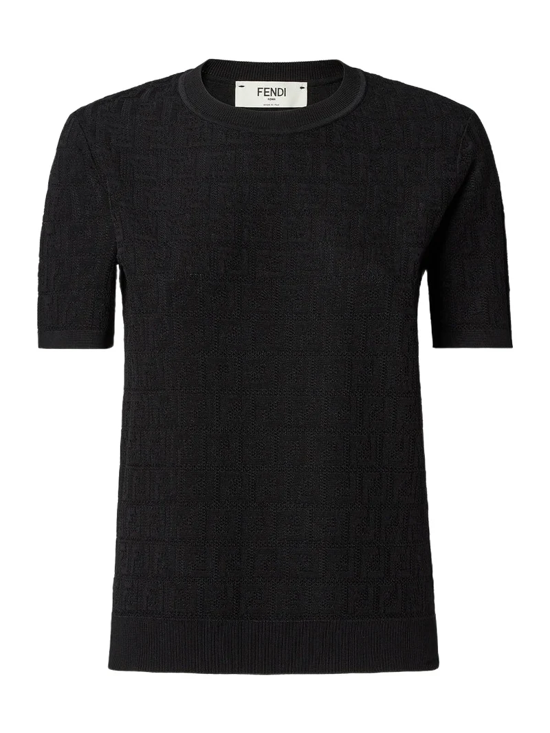 FF Cotton and Viscose Sweater FF Cotton and Viscose Sweater