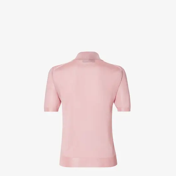 Fendi Shiny Viscose Polo Shirt | Thumbnail 2 Fendi Shiny Viscose Polo Shirt | Thumbnail 2