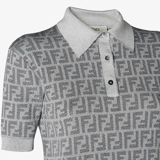 Fendi FF Jacquard Polo Shirt | Thumbnail 3 Fendi FF Jacquard Polo Shirt | Thumbnail 3