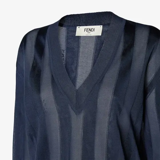 Fendi Pequin Silk Sweater | Thumbnail 3 Fendi Pequin Silk Sweater | Thumbnail 3