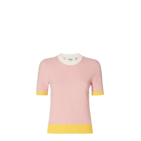 Fendi Regular fit jumper with crew neck and short sleeves | Image 1 Fendi Regular fit jumper with crew neck and short sleeves | Image 1