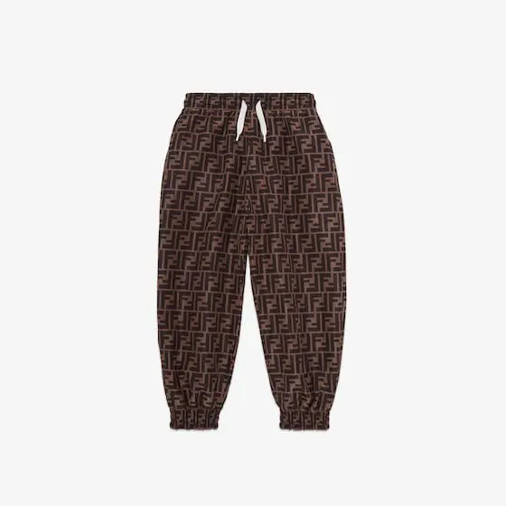 Fendi Reversible junior jogging trousers with drawstring at | Thumbnail 4 Fendi Reversible junior jogging trousers with drawstring at | Thumbnail 4