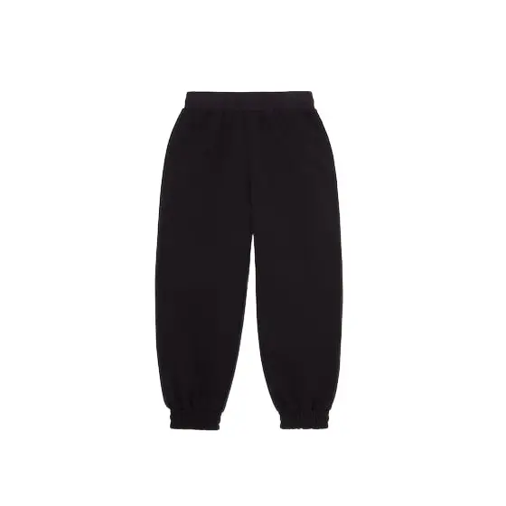 Reversible junior jogging trousers with drawstring at