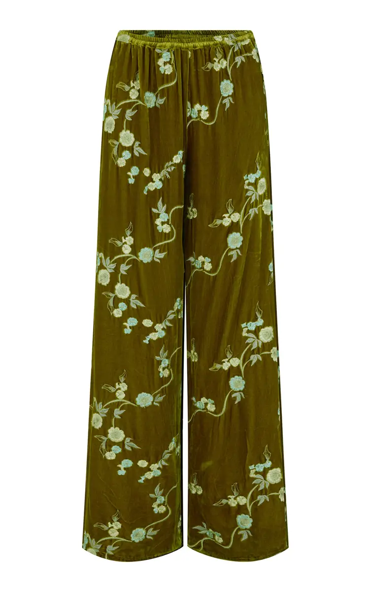 Harris Tapper Exclusive Irving Silk-Blend Embroidered Velvet Trousers | Thumbnail 5 Harris Tapper Exclusive Irving Silk-Blend Embroidered Velvet Trousers | Thumbnail 5