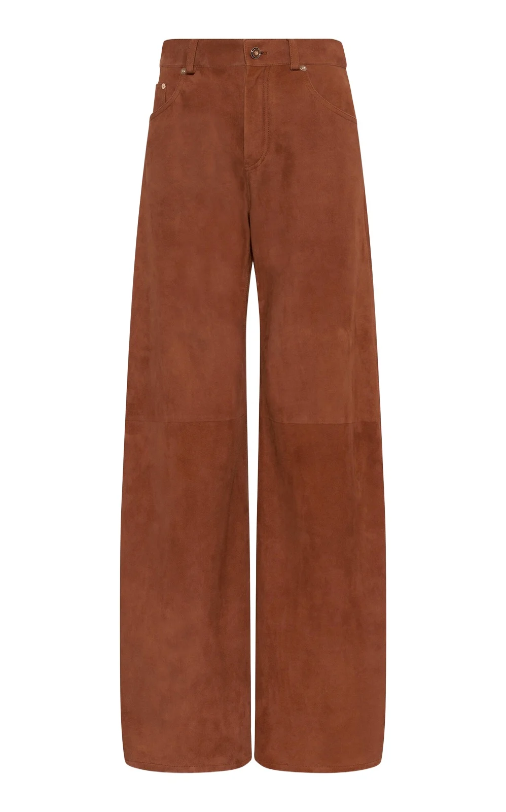Amoret Suede Straight-Leg Jeans Amoret Suede Straight-Leg Jeans