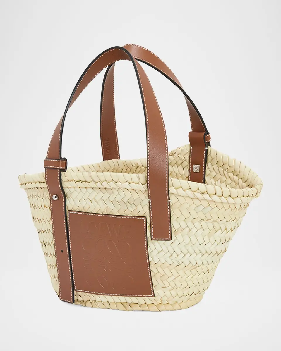 Loewe x Paula's Ibiza Basket Small Bag in Palm Leaf with Leather Handles | Thumbnail 2 Loewe x Paula's Ibiza Basket Small Bag in Palm Leaf with Leather Handles | Thumbnail 2