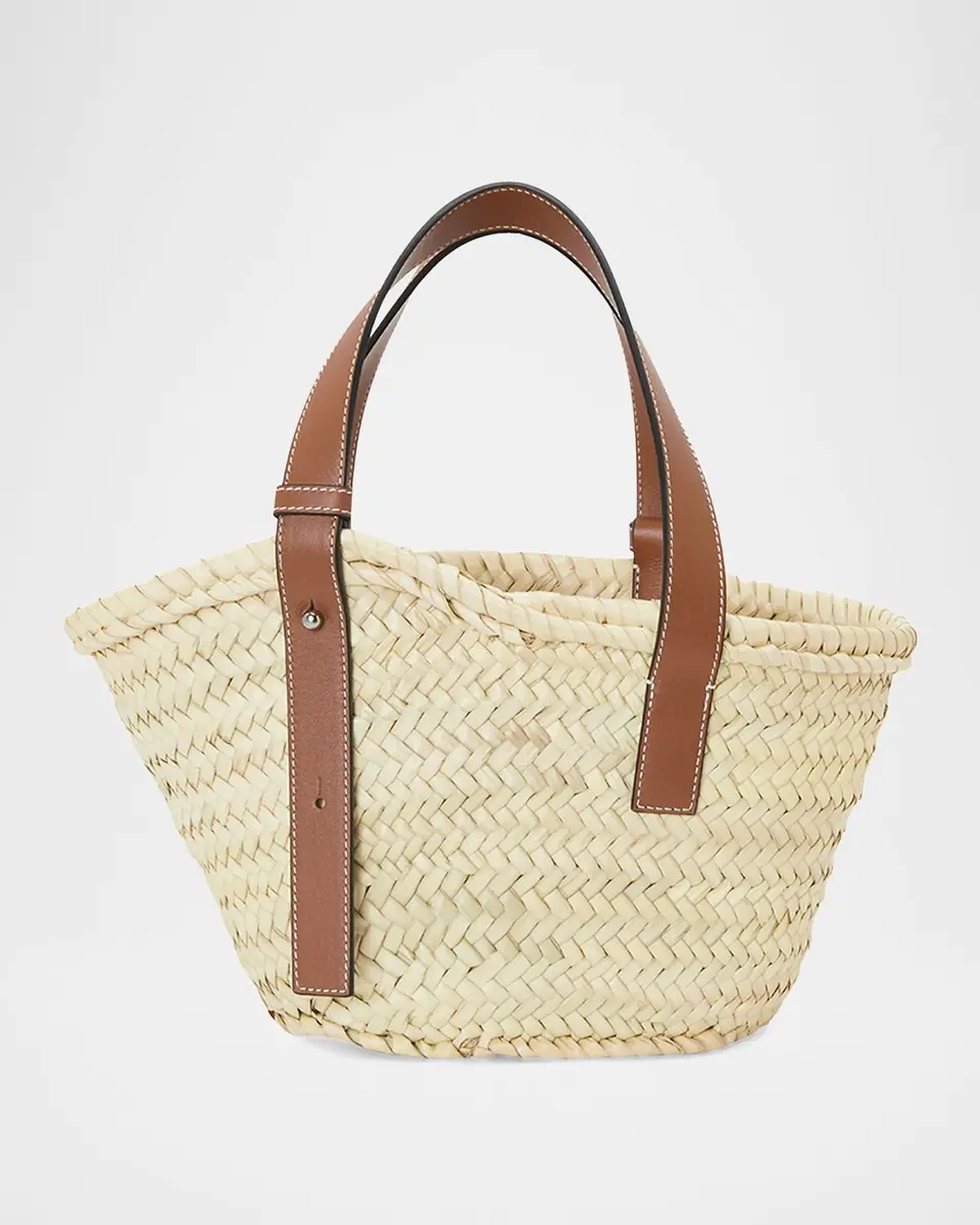 Loewe x Paula's Ibiza Basket Small Bag in Palm Leaf with Leather Handles | Thumbnail 6 Loewe x Paula's Ibiza Basket Small Bag in Palm Leaf with Leather Handles | Thumbnail 6