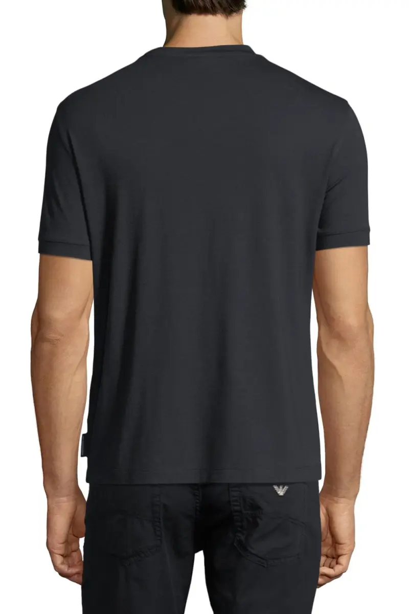 Emporio Armani Basic Short-Sleeve Solid Crewneck T-Shirt | Thumbnail 6