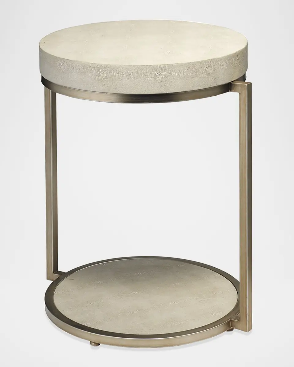 Jamie Young Chester Faux Shagreen Side Table | Thumbnail 4