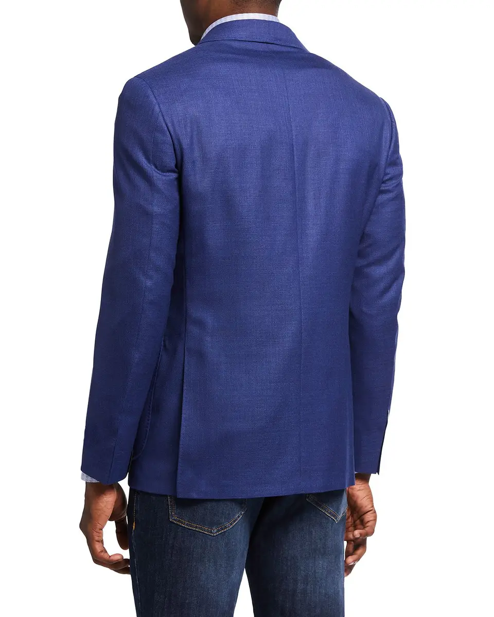 Canali Men's 130s Wool Solid Blazer | Thumbnail 2 Canali Men's 130s Wool Solid Blazer | Thumbnail 2
