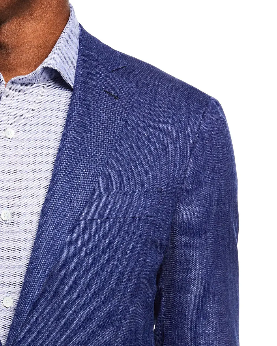Canali Men's 130s Wool Solid Blazer | Thumbnail 3 Canali Men's 130s Wool Solid Blazer | Thumbnail 3
