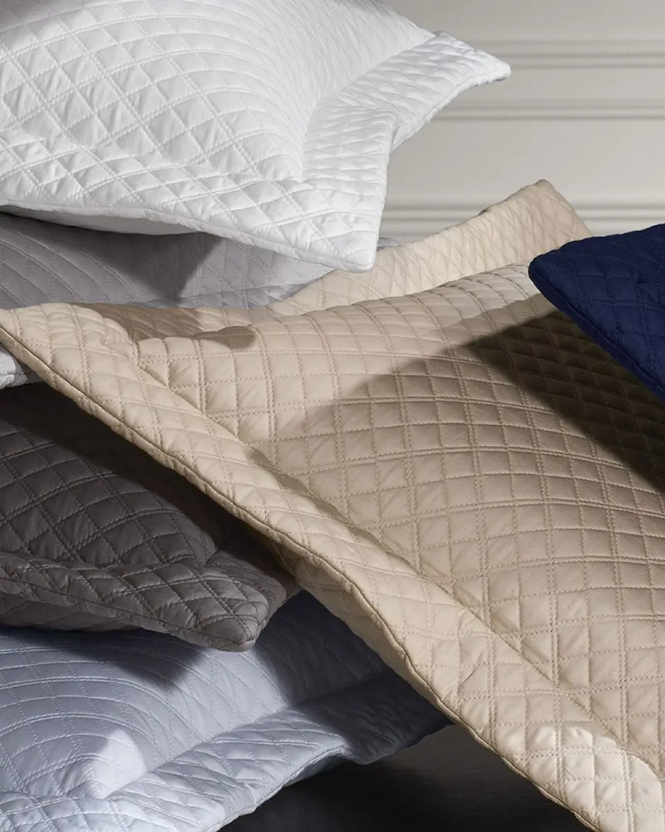 Ralph Lauren Home Quilted Sateen Argyle European Sham | Thumbnail 5