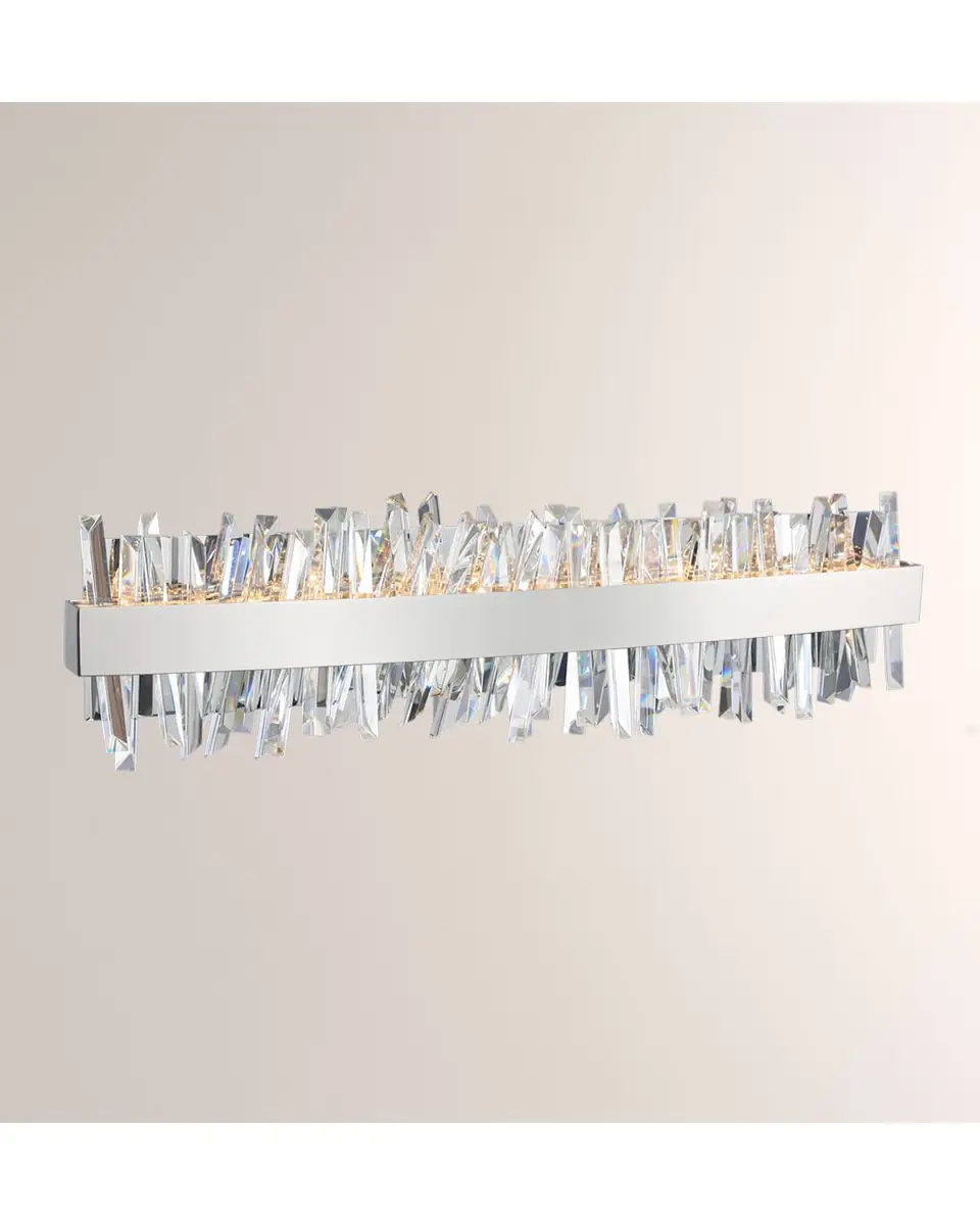 Allegri Crystal by Kalco Lighting Glacier 24" LED Bath Vanity Light | Thumbnail 2 Allegri Crystal by Kalco Lighting Glacier 24" LED Bath Vanity Light | Thumbnail 2
