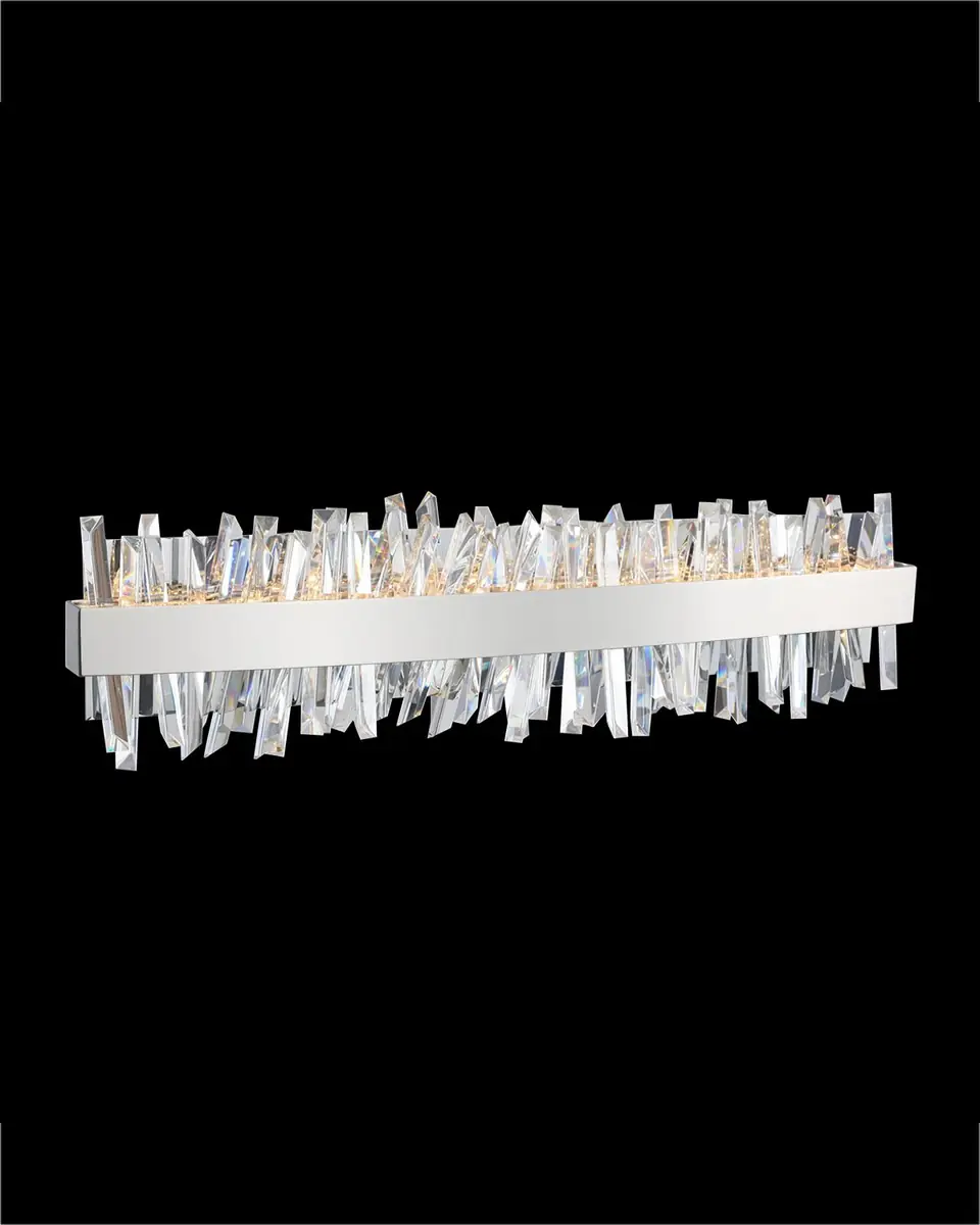 Allegri Crystal by Kalco Lighting Glacier 24" LED Bath Vanity Light | Thumbnail 3 Allegri Crystal by Kalco Lighting Glacier 24" LED Bath Vanity Light | Thumbnail 3