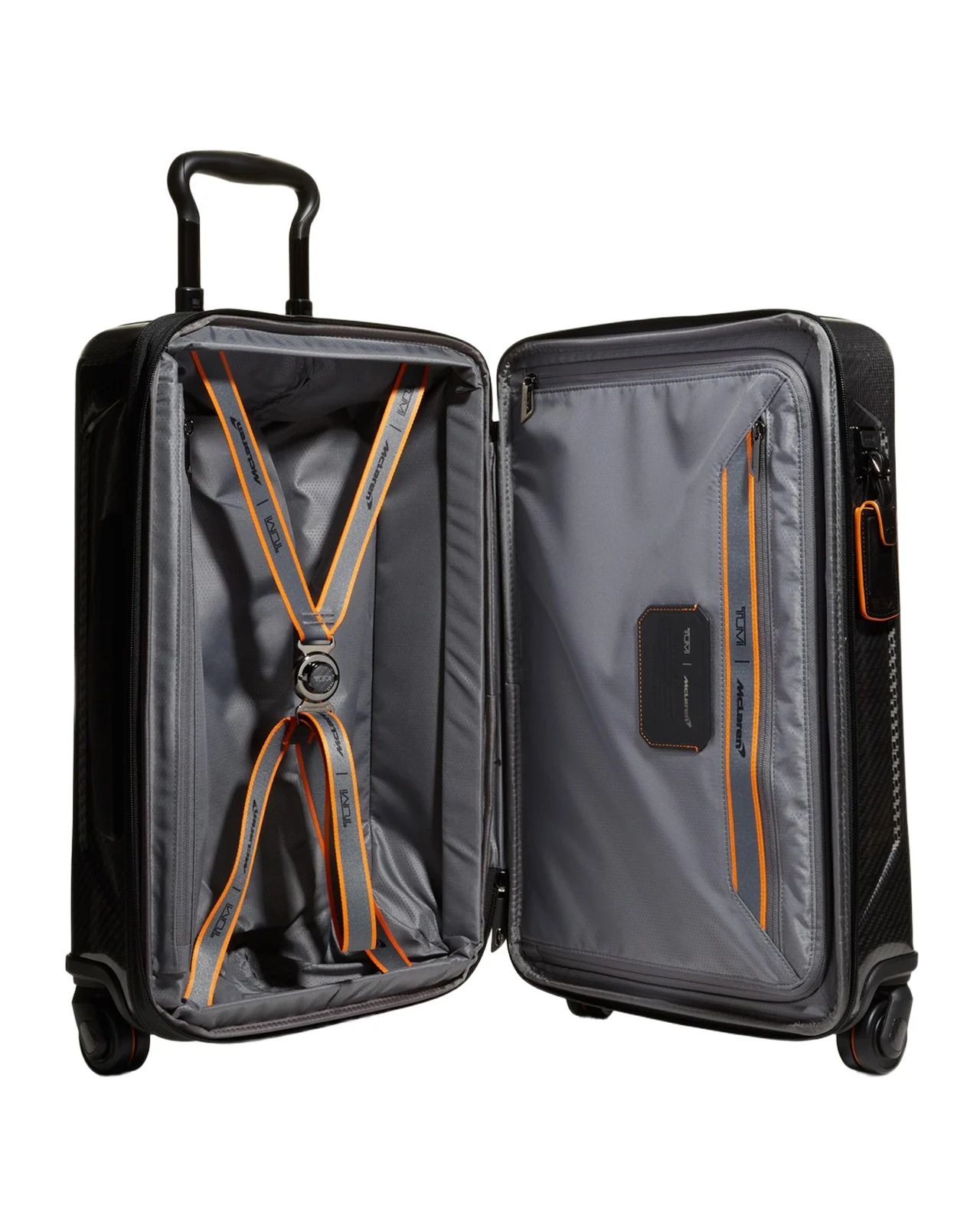 x McLaren Aero International Expandable 4-Wheel Spinner Carryon Luggage x McLaren Aero International Expandable 4-Wheel Spinner Carryon Luggage