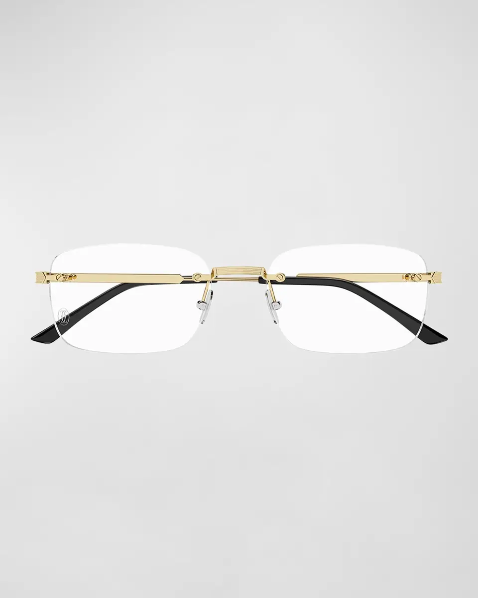 Cartier Men's Rectangle Titanium Optical Glasses | Thumbnail 2