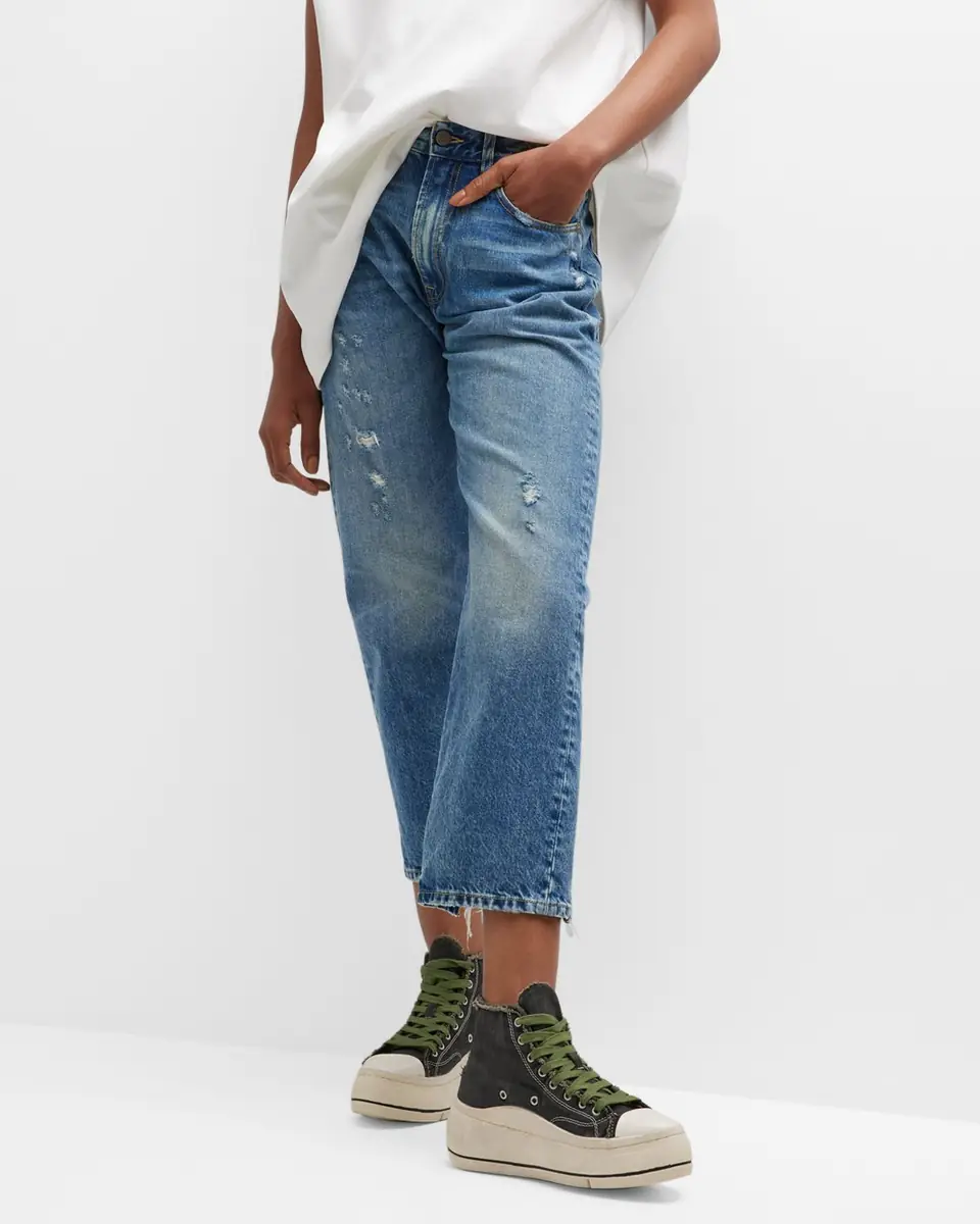 R13 Distressed Boyfriend Jeans | Thumbnail 6