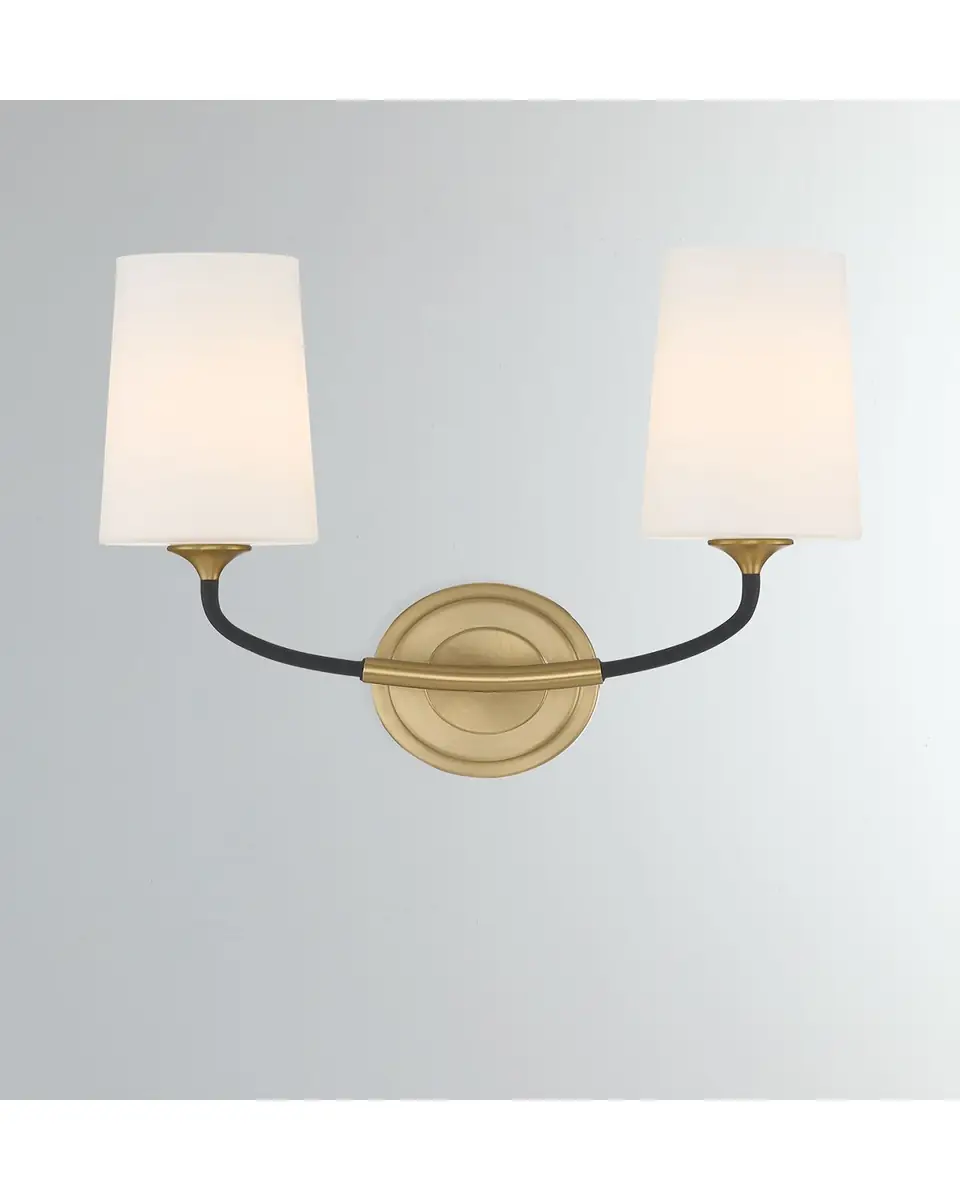 Crystorama Niles 2-Light Forged Wall Mount | Thumbnail 3 Crystorama Niles 2-Light Forged Wall Mount | Thumbnail 3