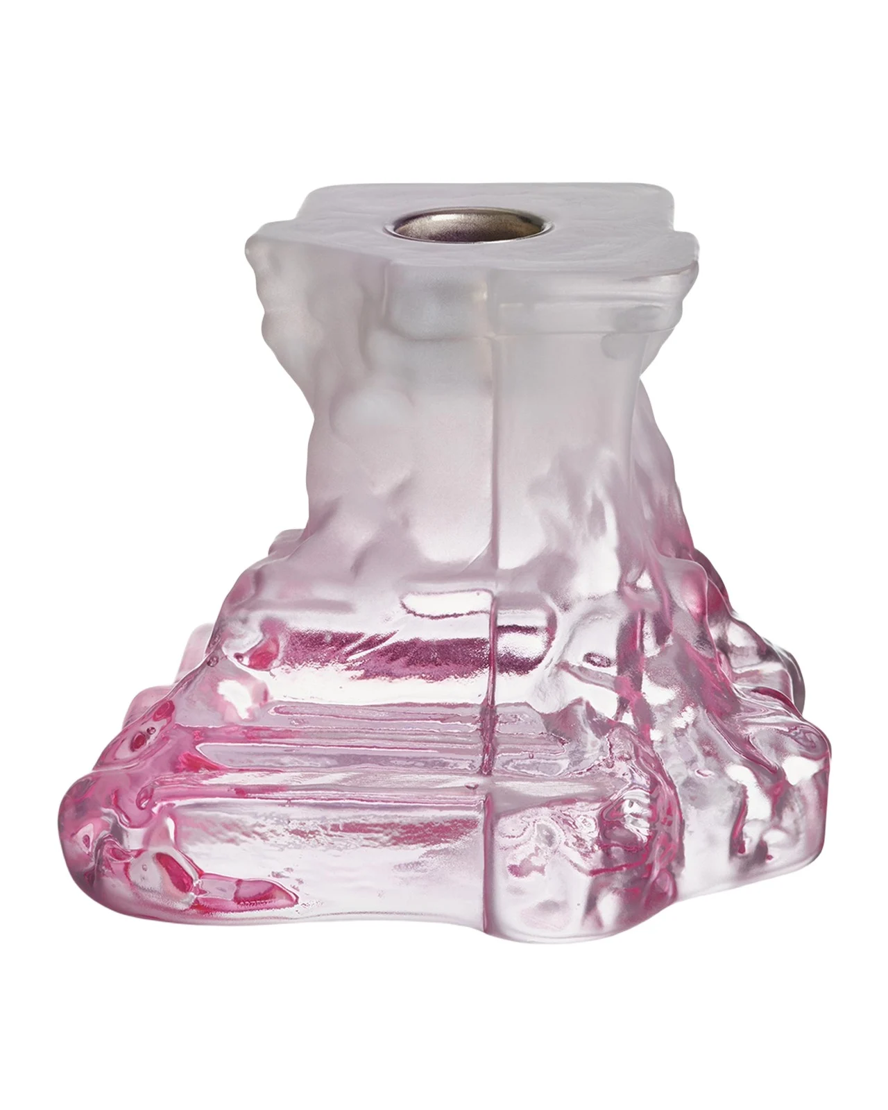Kosta Boda Rocky Baroque Kryptonite Small Candlestick, 3.7"