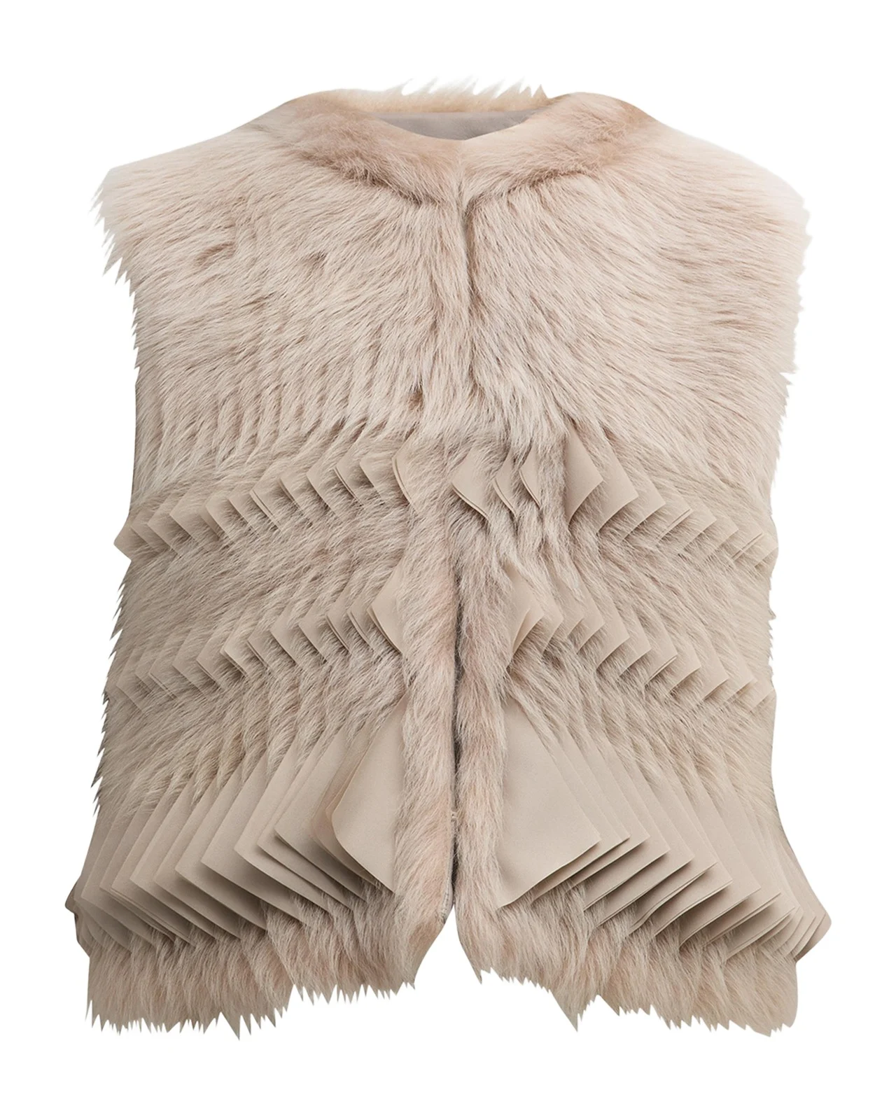 Shearling Silk Vest Shearling Silk Vest