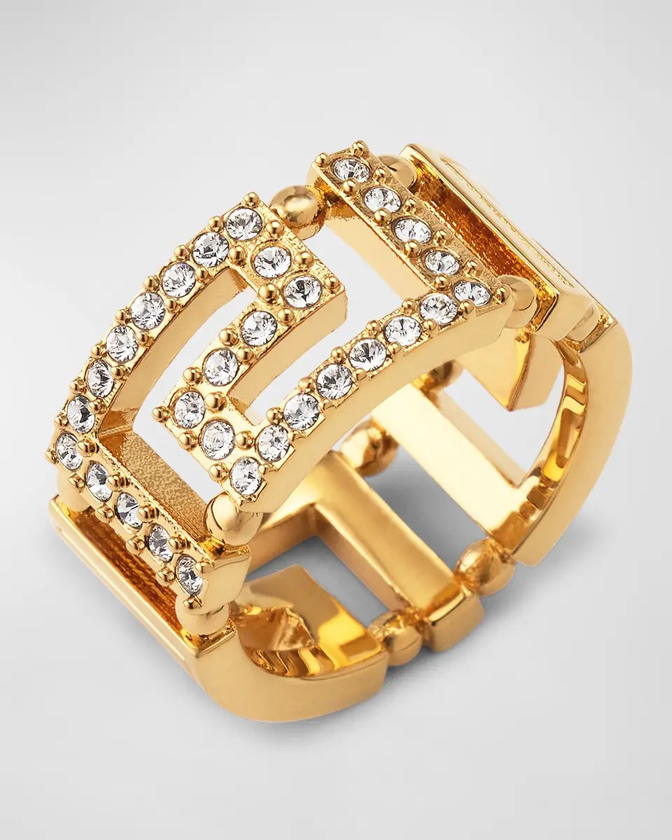 Versace La Greca Crystal Ring | Thumbnail 2