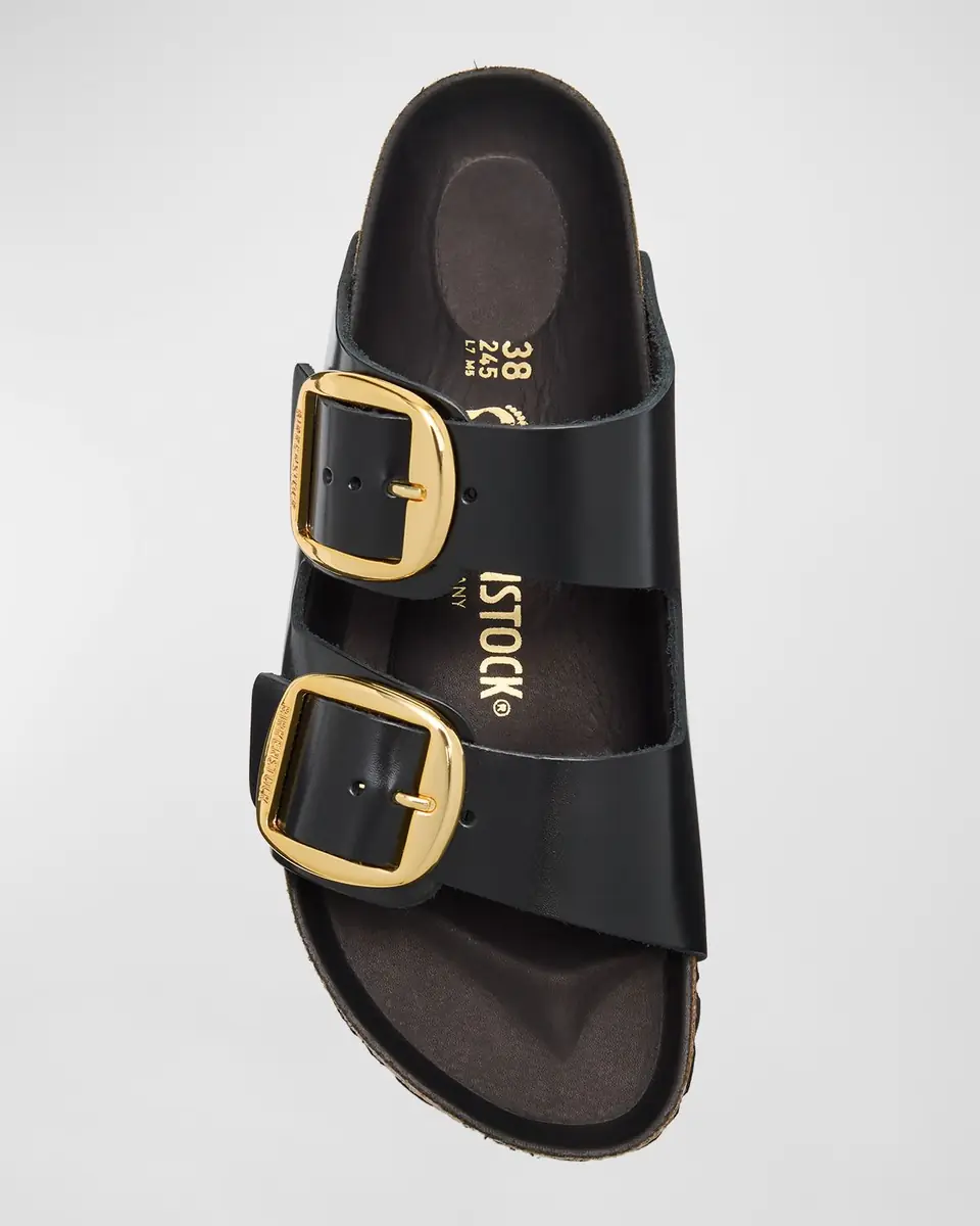 BIRKENSTOCK Arizona Leather Dual-Buckle Slide Sandals | Thumbnail 3 BIRKENSTOCK Arizona Leather Dual-Buckle Slide Sandals | Thumbnail 3