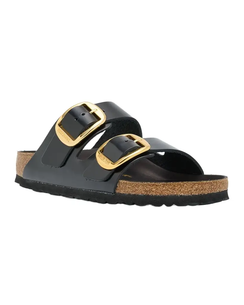 BIRKENSTOCK Arizona Leather Dual-Buckle Slide Sandals | Image 1 BIRKENSTOCK Arizona Leather Dual-Buckle Slide Sandals | Image 1
