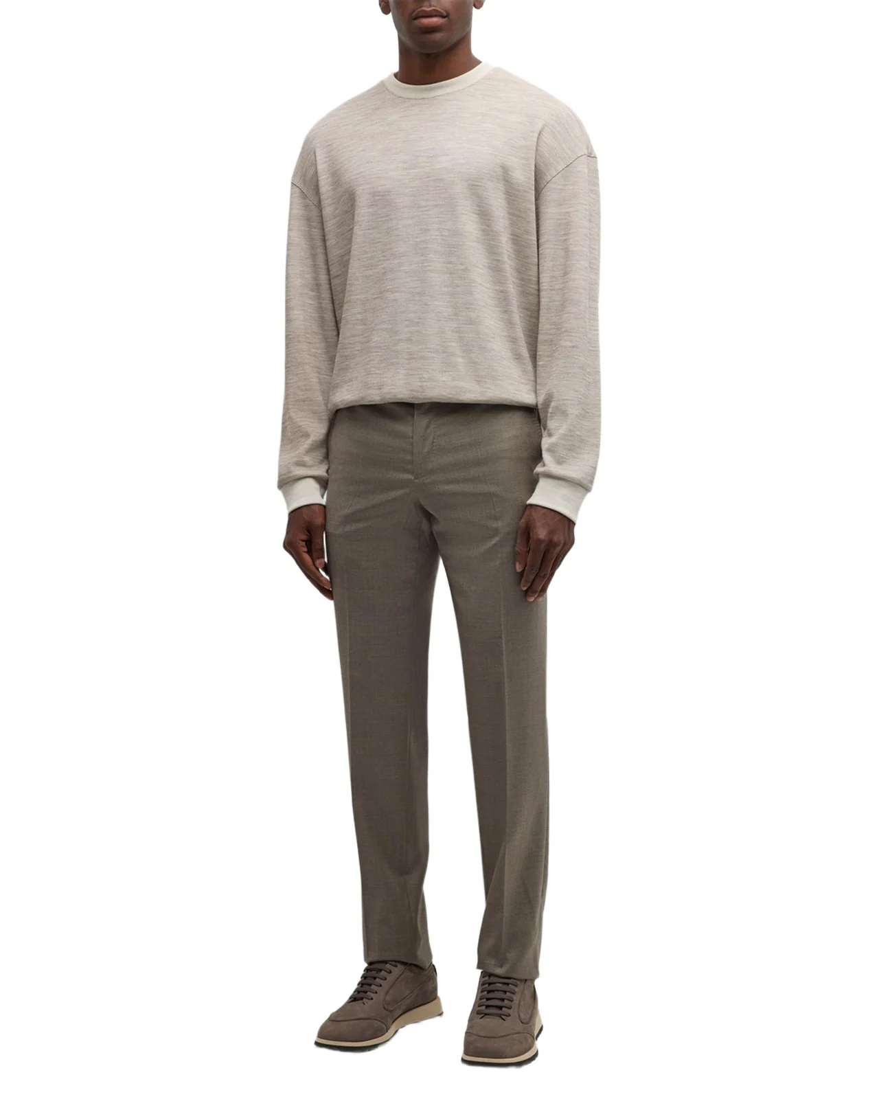 Giorgio Armani Men's Pique Wool-Blend Sweater