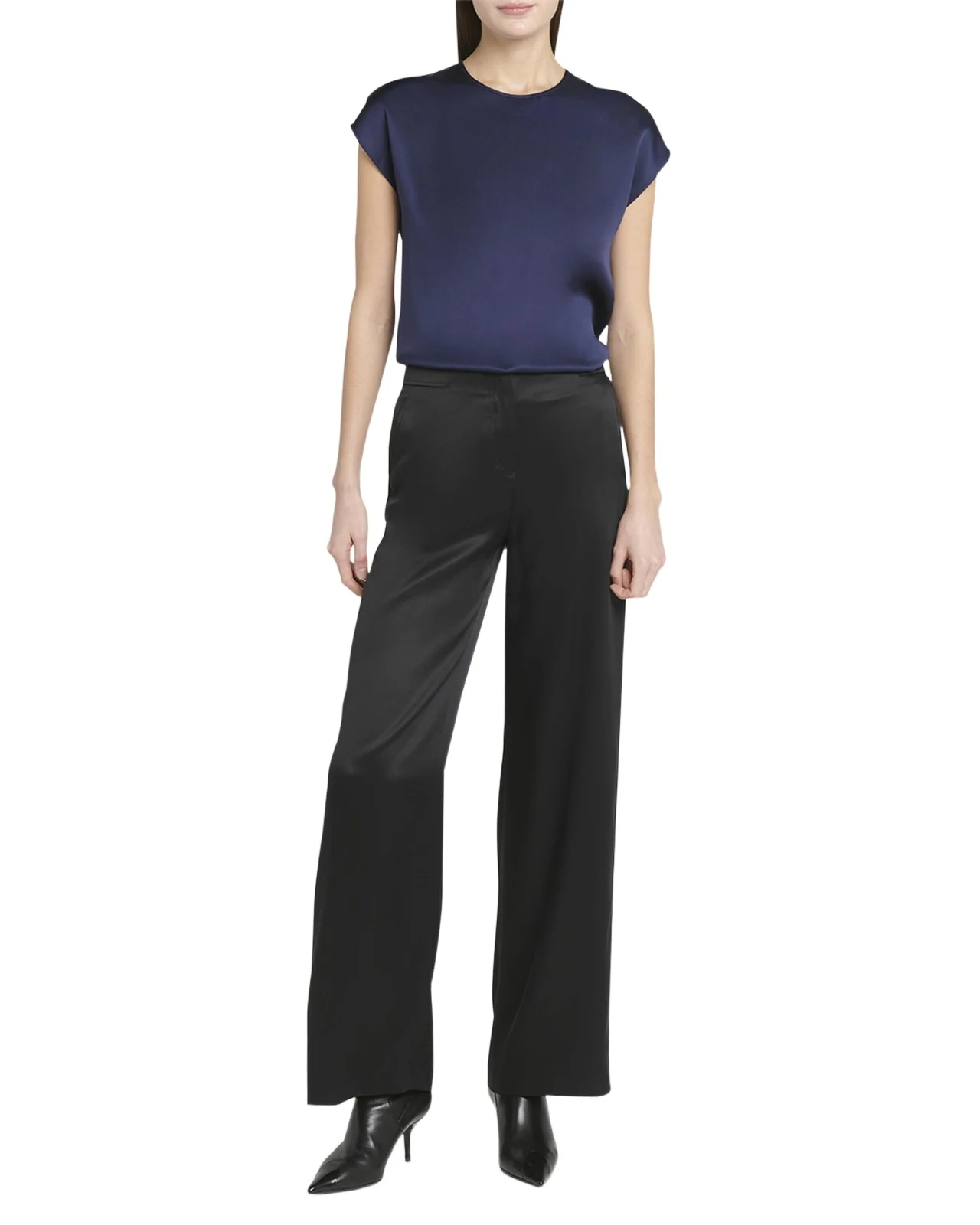 Silk Wide-Leg Trousers Silk Wide-Leg Trousers