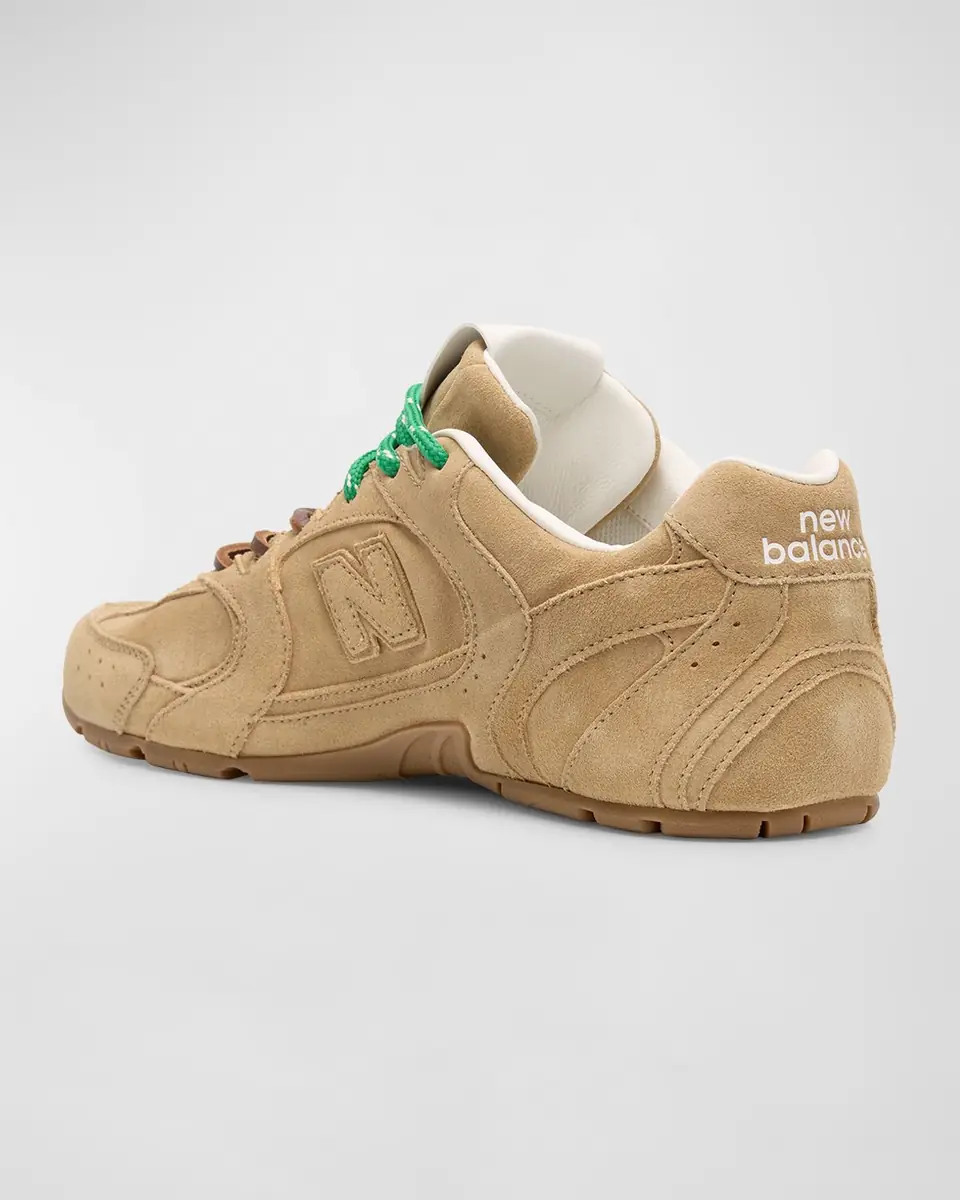 Miu Miu x New Balance Tonal Suede Double Lace Sneakers | Thumbnail 3 Miu Miu x New Balance Tonal Suede Double Lace Sneakers | Thumbnail 3