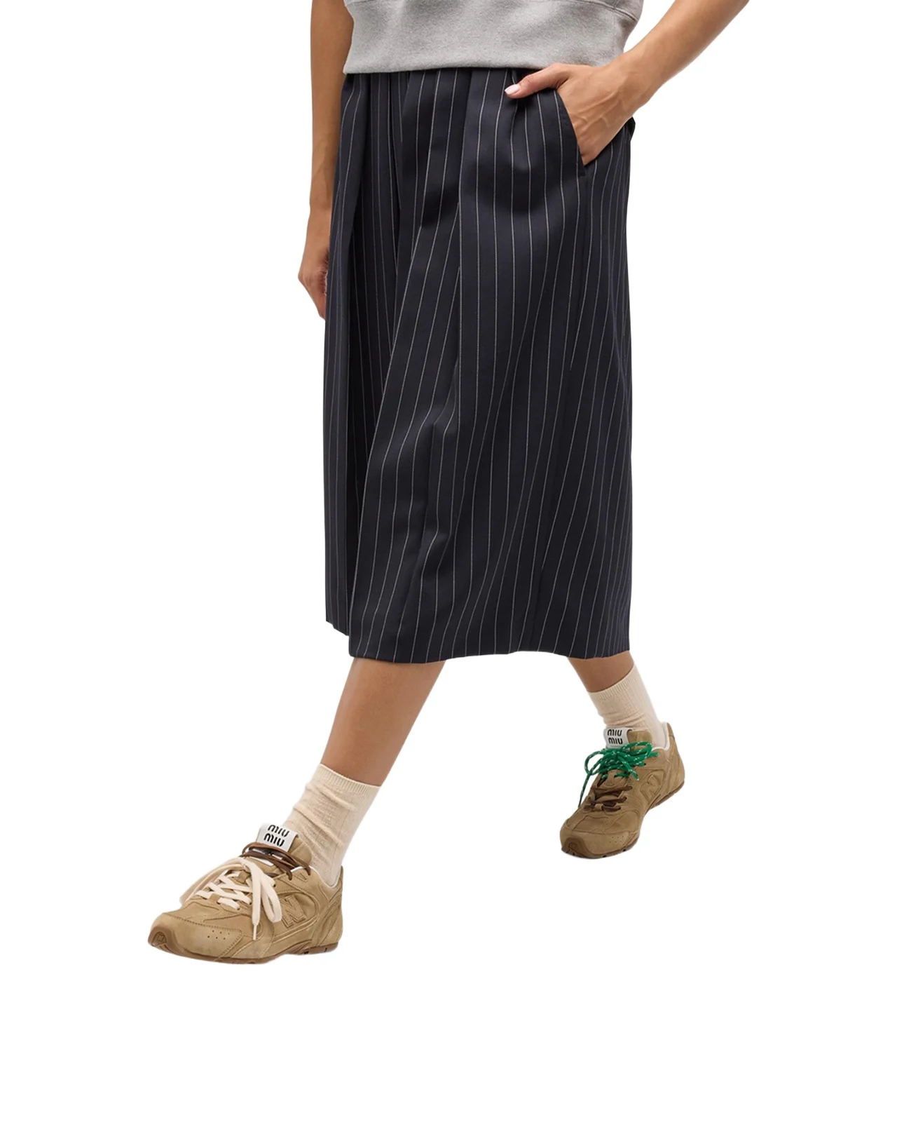 Miu Miu x New Balance Tonal Suede Double Lace Sneakers