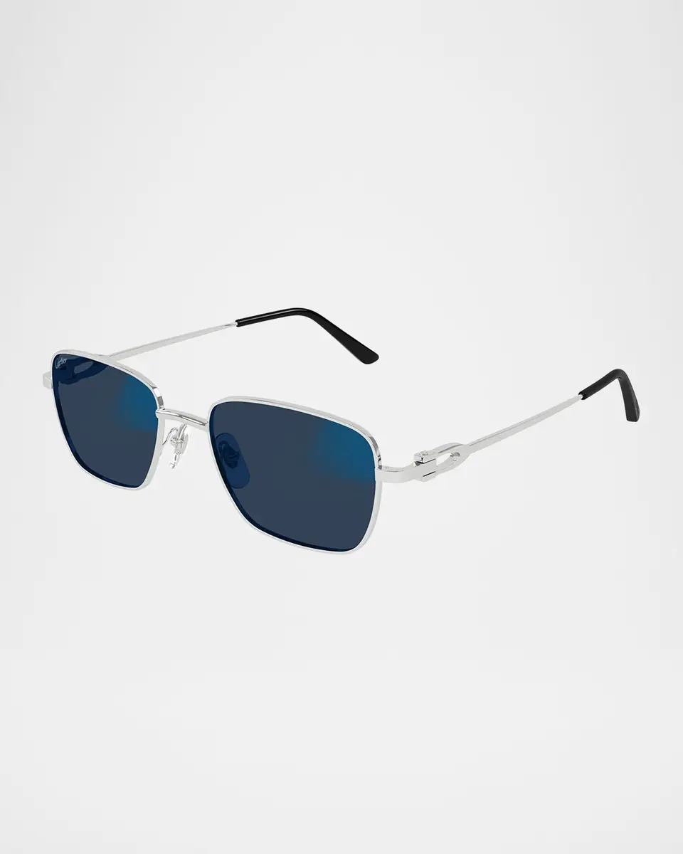 Cartier Men's CT0519SM Metal Rectangle Sunglasses | Thumbnail 2 Cartier Men's CT0519SM Metal Rectangle Sunglasses | Thumbnail 2