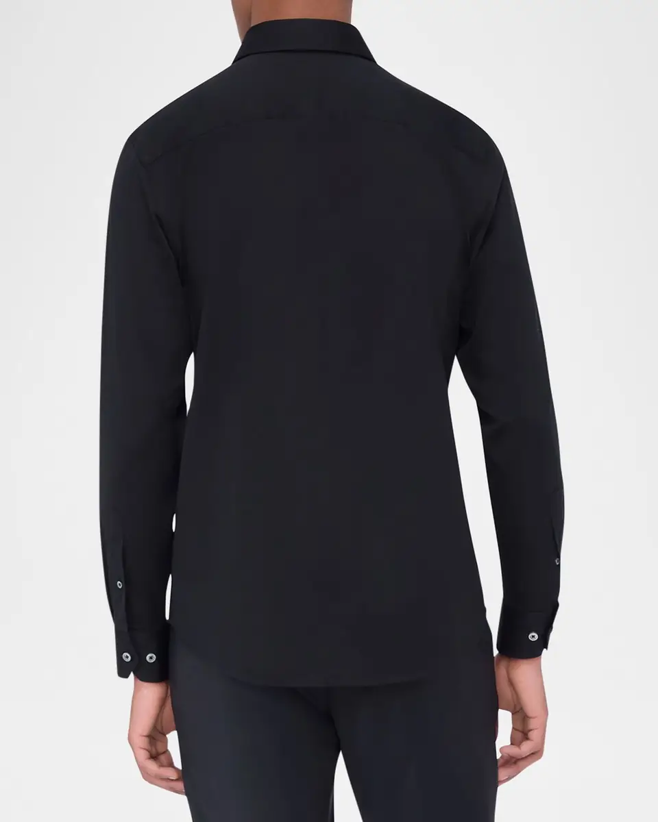 Bugatchi Men's OoohCotton James Solid Sport Shirt | Thumbnail 2